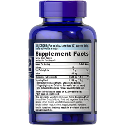 Glucosamina, condroitina y MSM-2